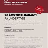 20 Aars Totalgaranti På Undertage Garantibevis